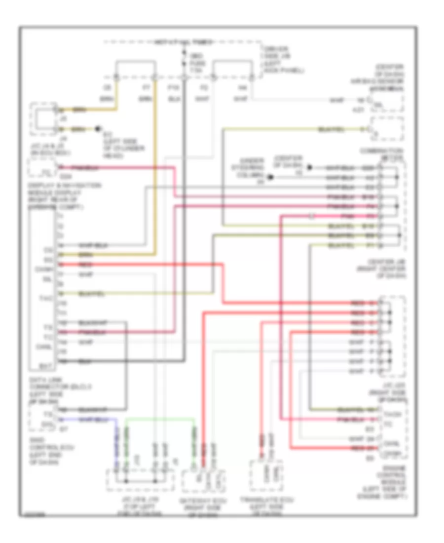 Data Link Connector Wiring Diagram for Lexus SC 430 2010