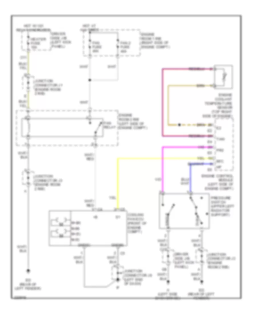 Cooling Fan Wiring Diagram for Lexus SC 430 2010