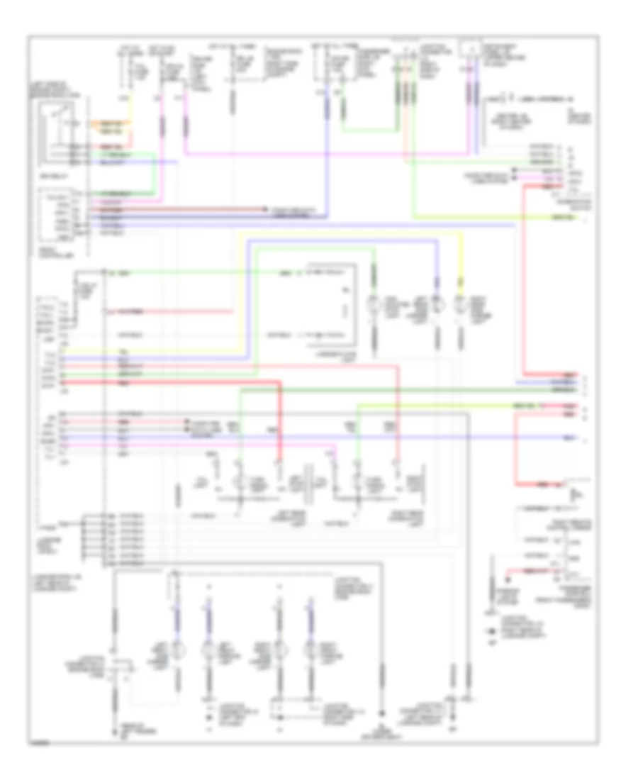 Exterior Lamps Wiring Diagram 1 of 2 for Lexus SC 430 2010