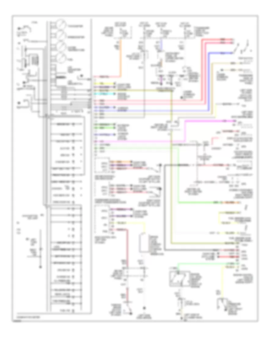 Instrument Cluster Wiring Diagram for Lexus SC 430 2010