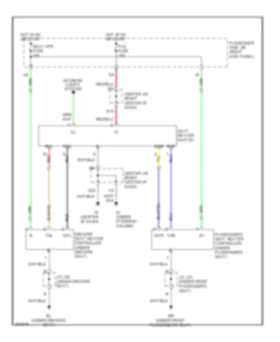 Power Seats Wiring Diagram for Lexus SC 430 2010