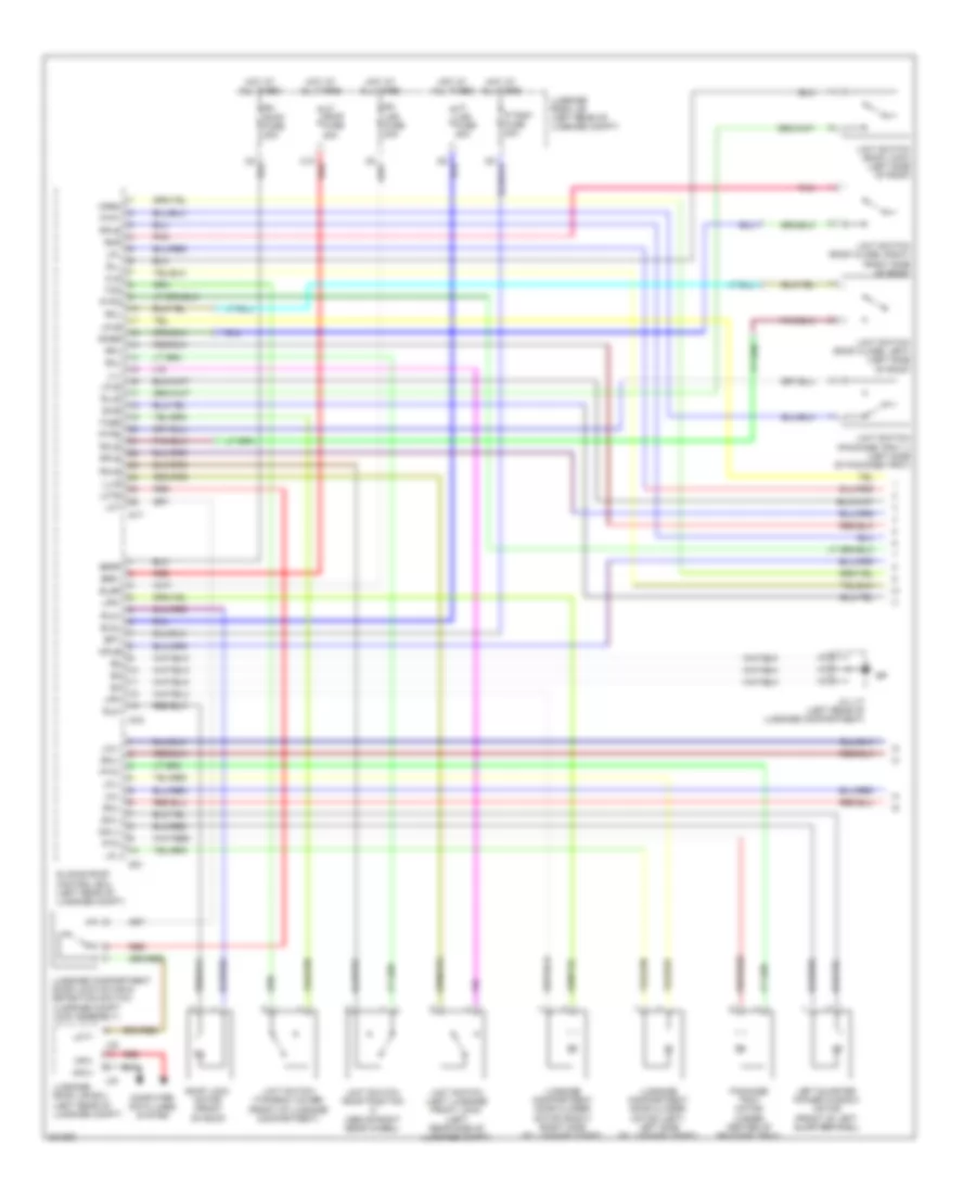 Power Top Sunroof Wiring Diagram 1 of 2 for Lexus SC 430 2010