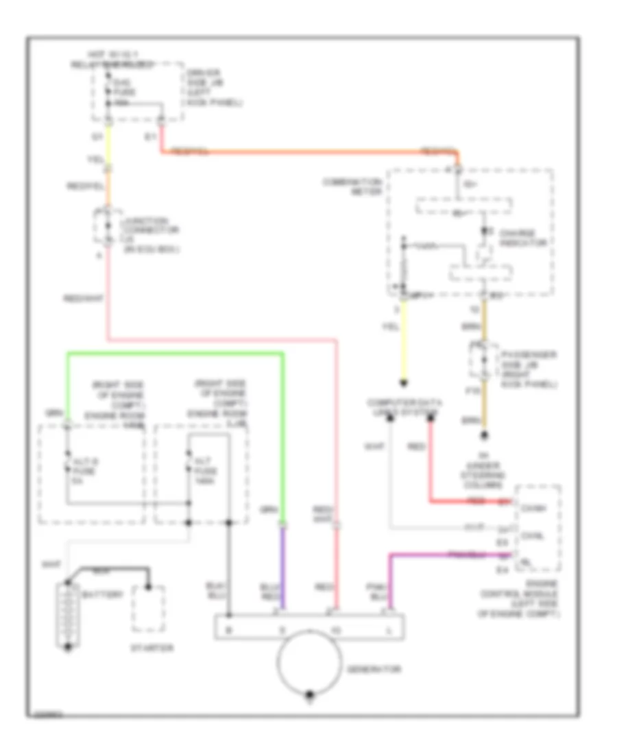 Charging Wiring Diagram for Lexus SC 430 2010