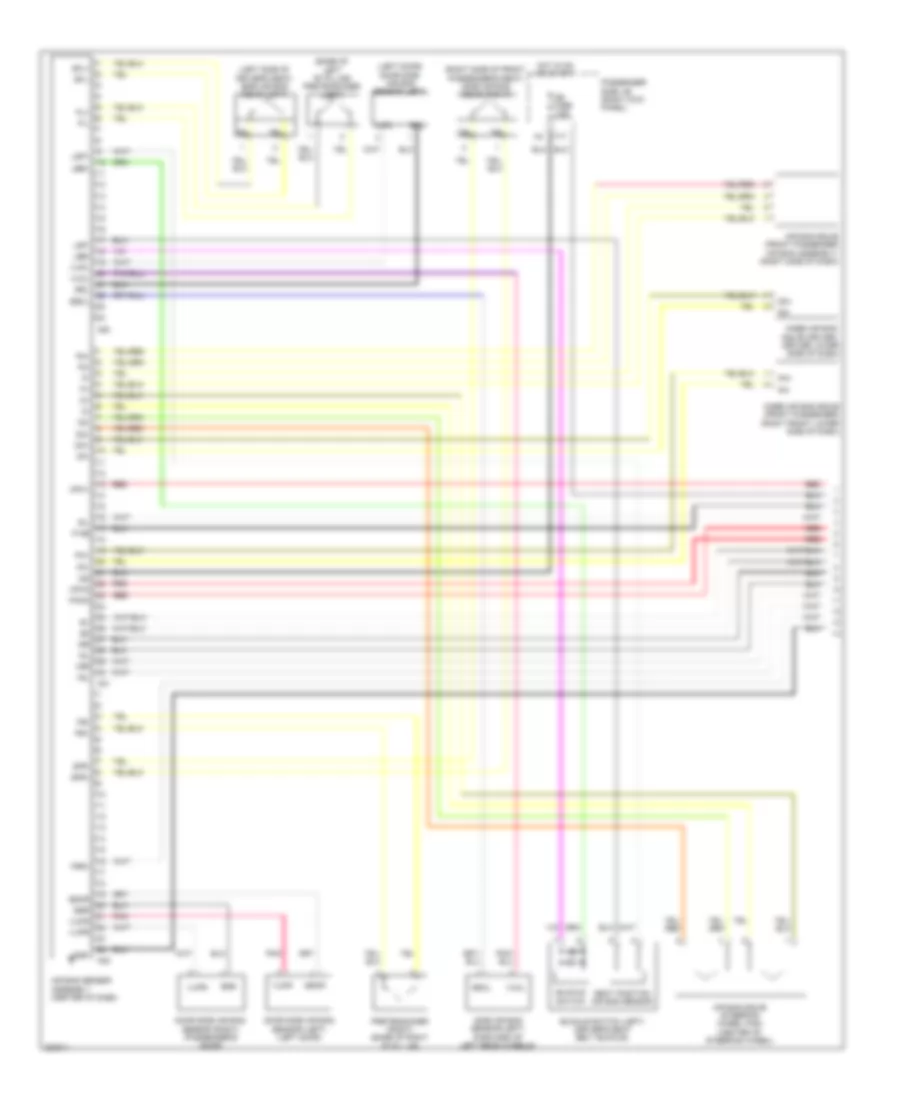 Supplemental Restraints Wiring Diagram 1 of 3 for Lexus SC 430 2010