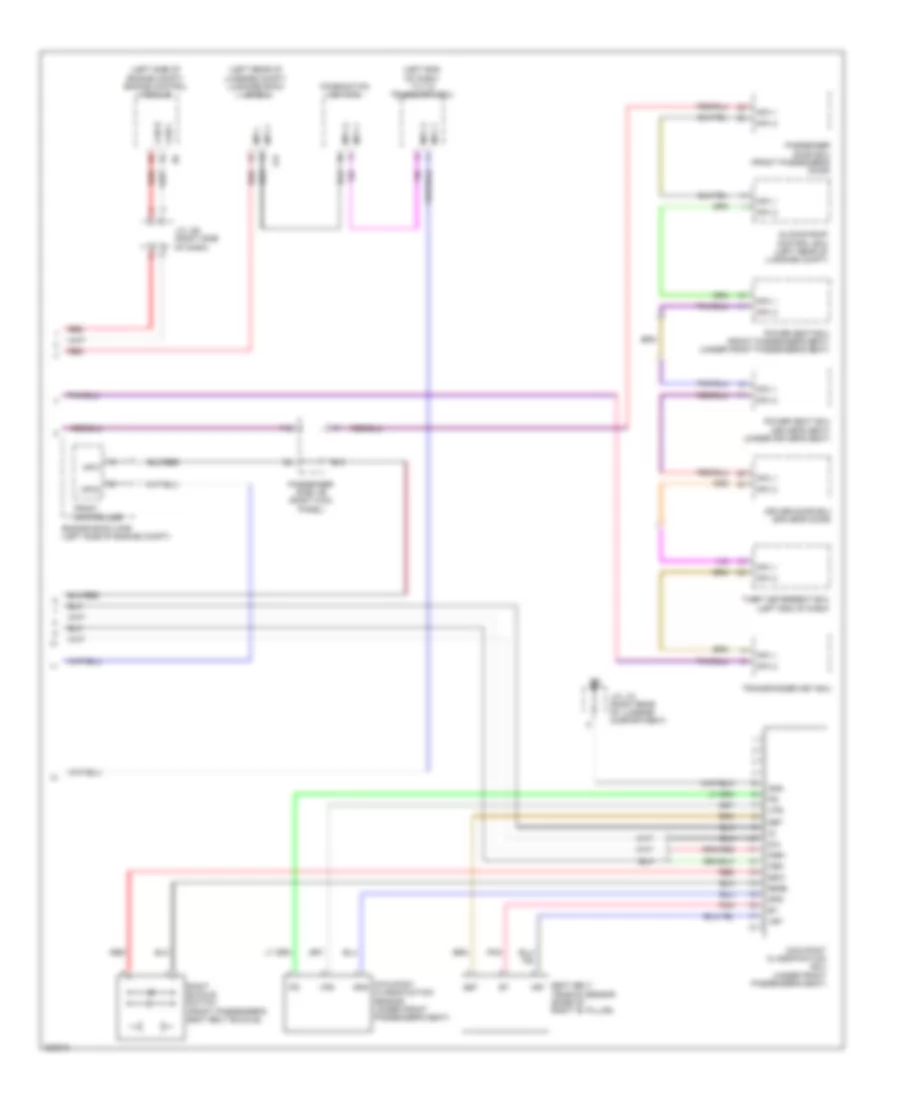 Supplemental Restraints Wiring Diagram (3 of 3) for Lexus SC 430 2010