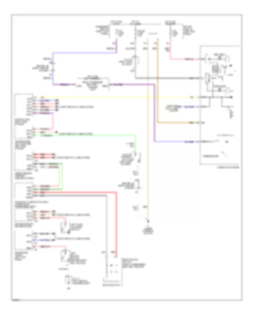 Seat Belt Warning Wiring Diagram for Lexus SC 430 2010