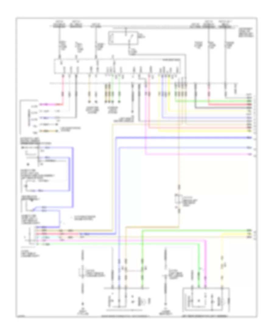 Exterior Lamps Wiring Diagram (1 of 3) for Lexus CT 200h F Sport 2014