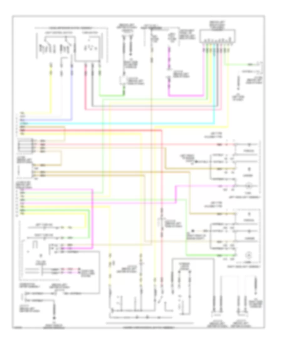 Exterior Lamps Wiring Diagram (3 of 3) for Lexus CT 200h F Sport 2014