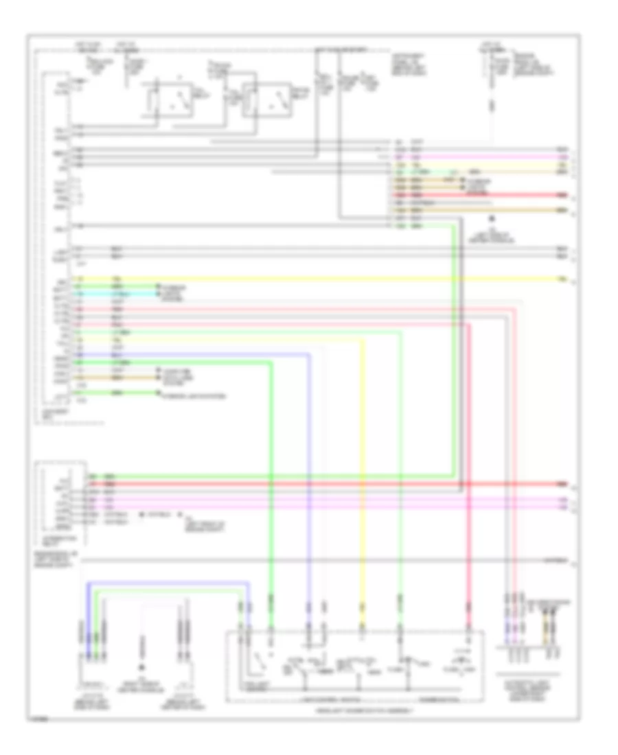 Headlamps Wiring Diagram 1 of 2 for Lexus CT 200h F Sport 2014