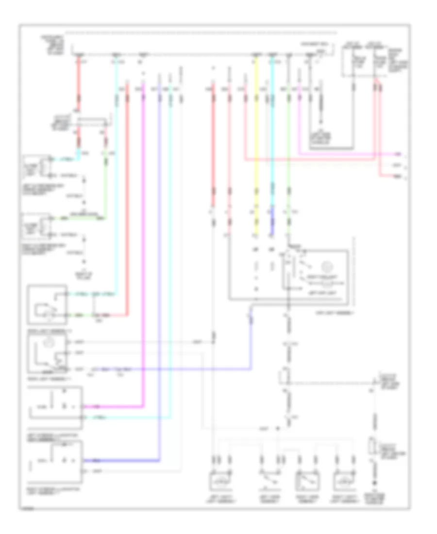 Courtesy Lamps Wiring Diagram 1 of 2 for Lexus CT 200h F Sport 2014