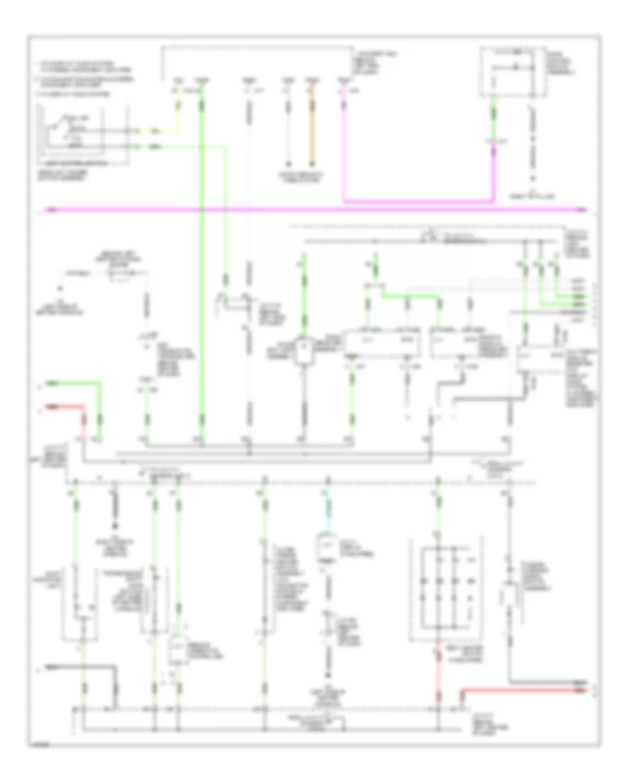 Instrument Illumination Wiring Diagram 2 of 3 for Lexus CT 200h F Sport 2014