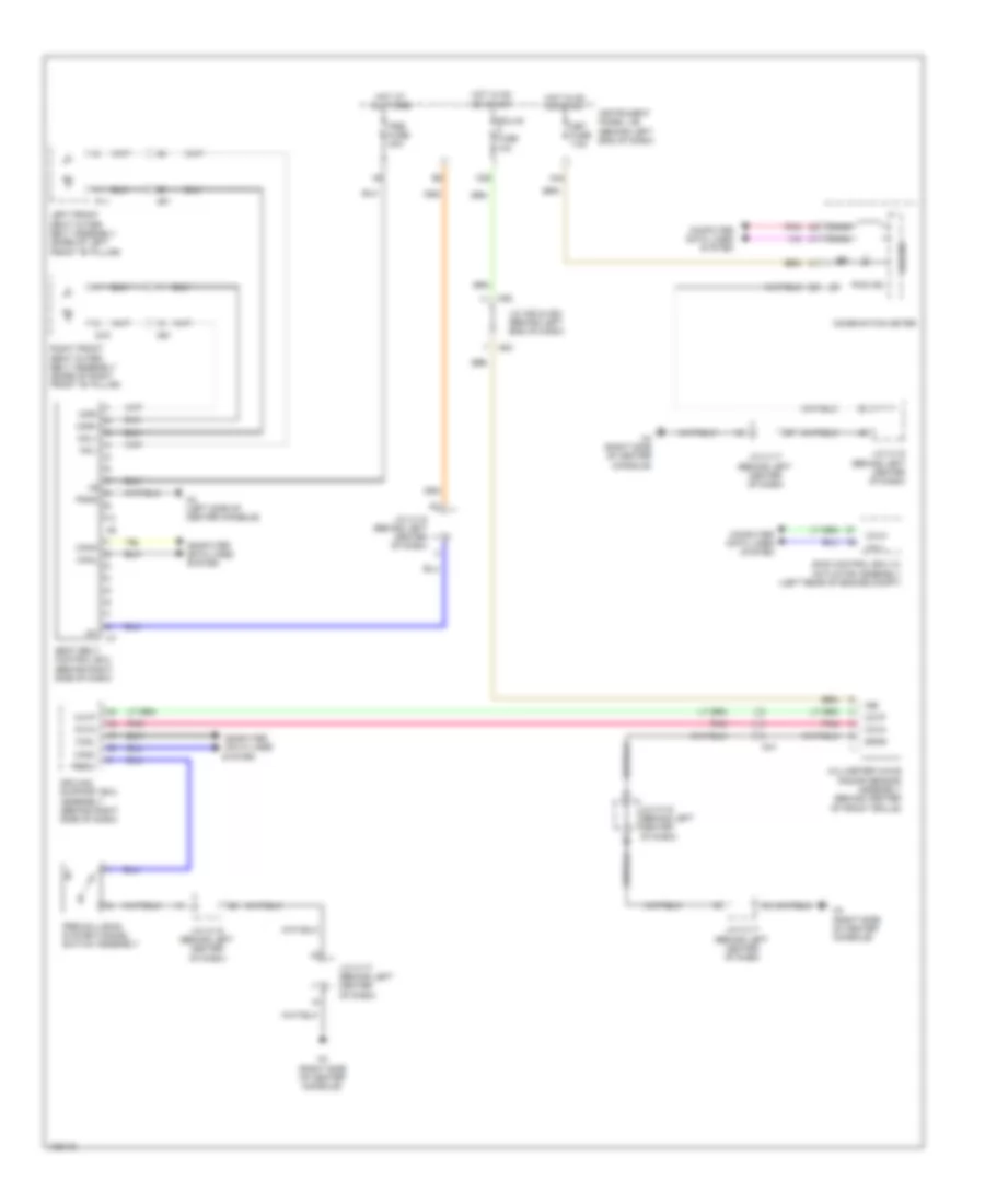 Pre Collision Wiring Diagram for Lexus CT 200h F Sport 2014