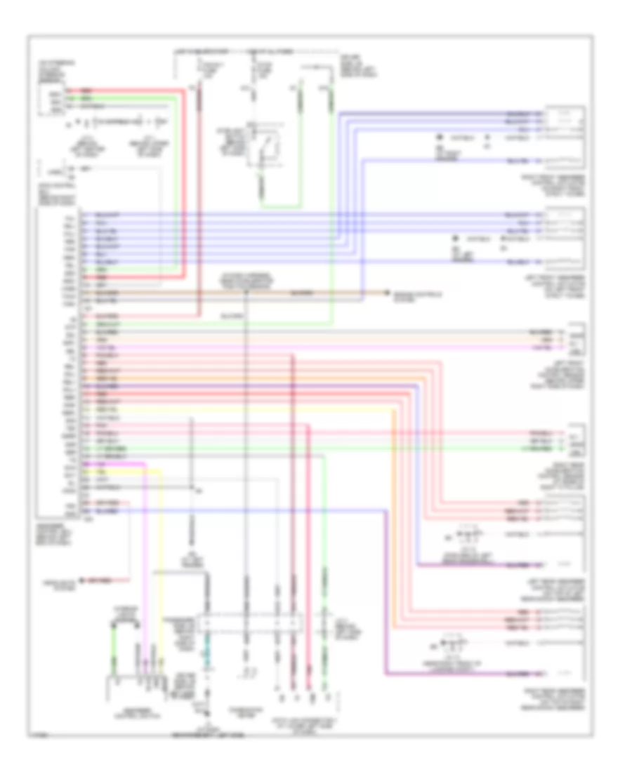 Electronic Suspension Wiring Diagram for Lexus ES 300 2003