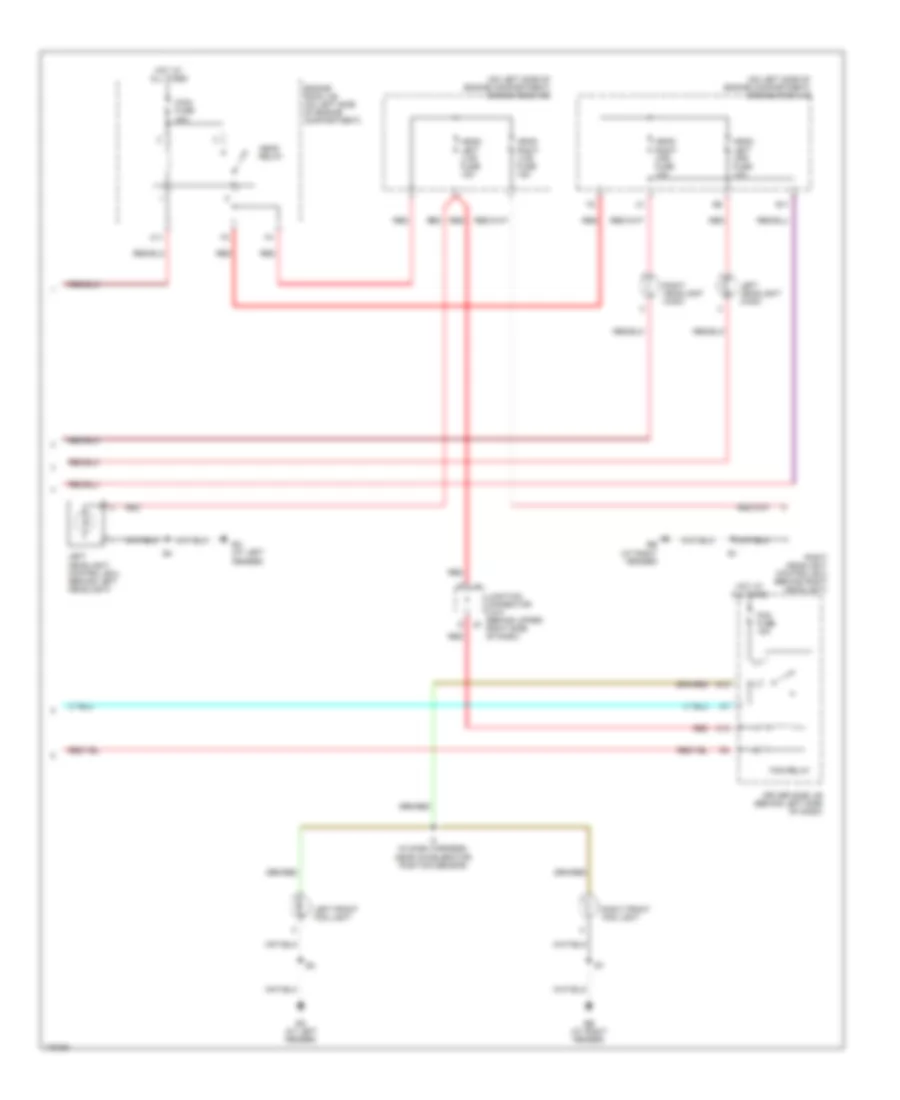 Headlamps Wiring Diagram, without DRL (2 of 2) for Lexus ES 300 2003