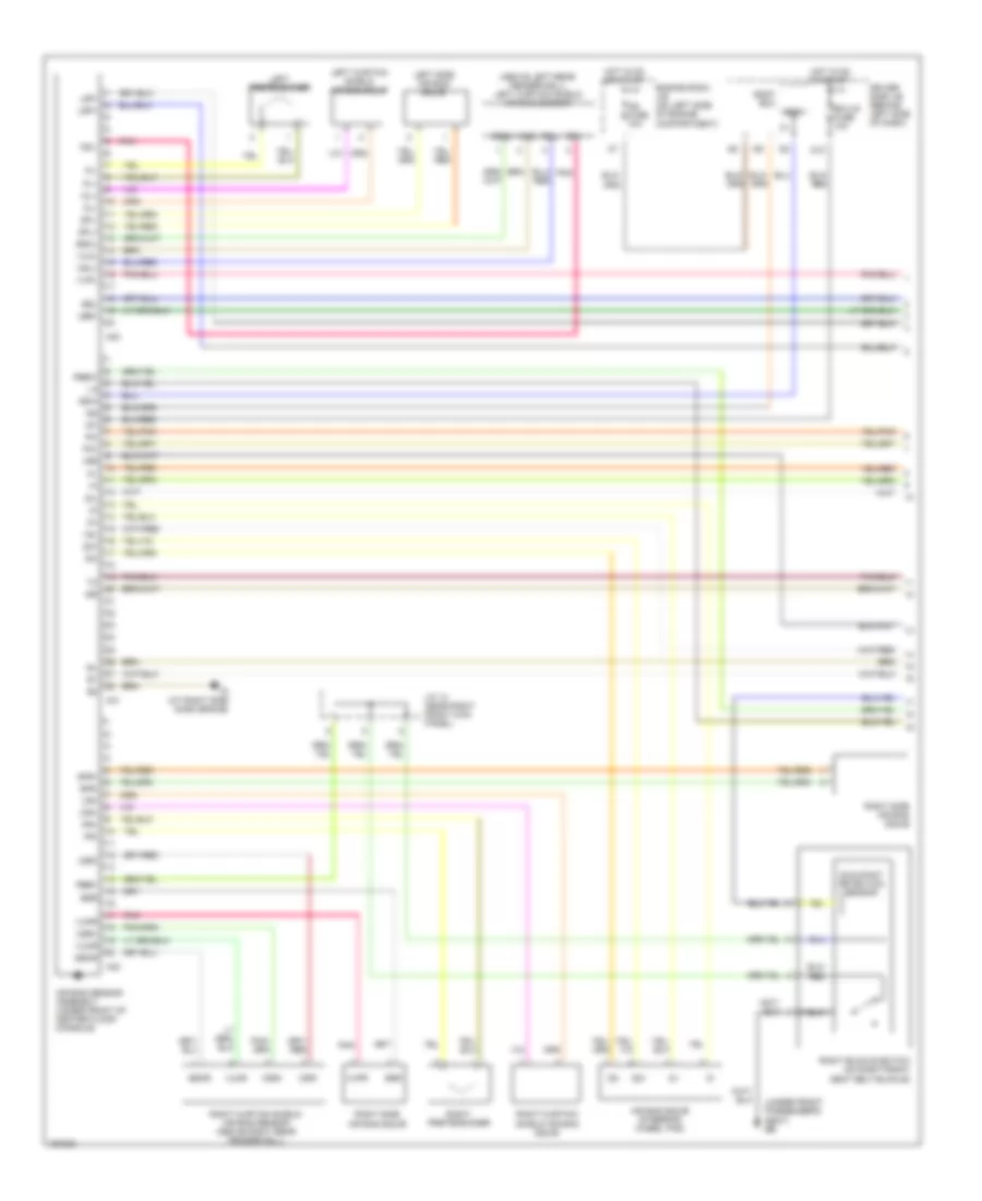 Supplemental Restraints Wiring Diagram 1 of 2 for Lexus ES 300 2003