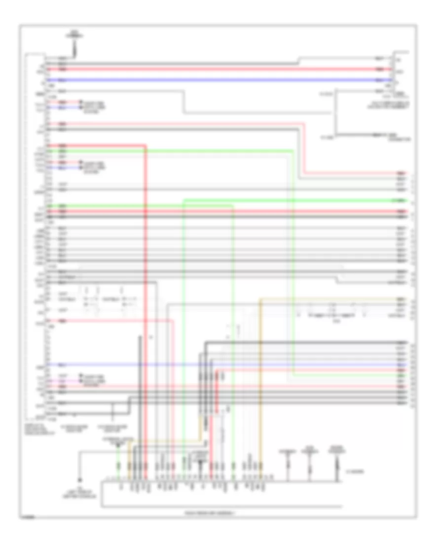 Navigation Wiring Diagram 1 of 6 for Lexus CT 200h 2011