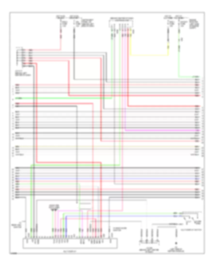 Navigation Wiring Diagram (2 of 6) for Lexus CT 200h 2011