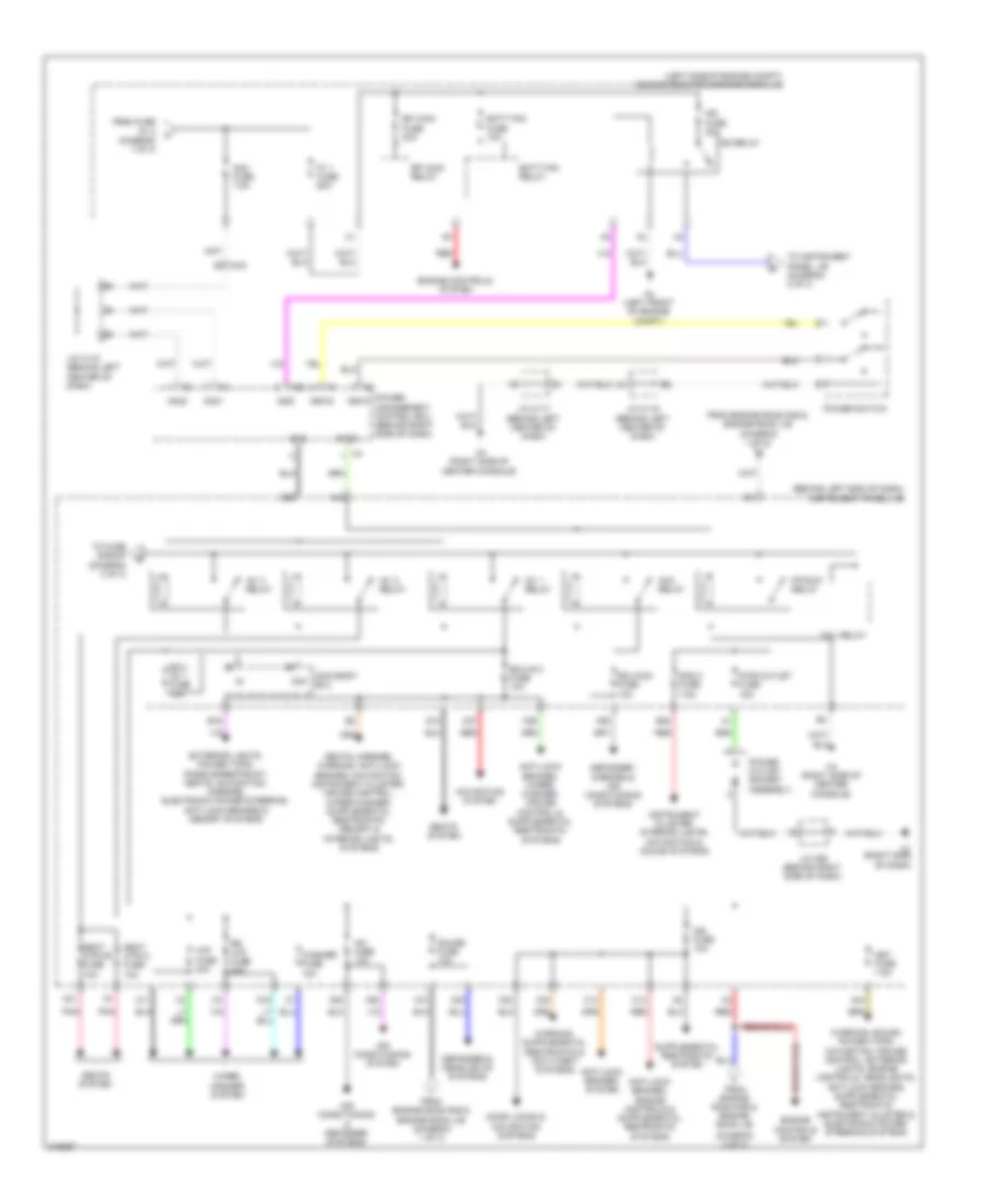 Power Distribution Wiring Diagram (2 of 3) for Lexus CT 200h 2011