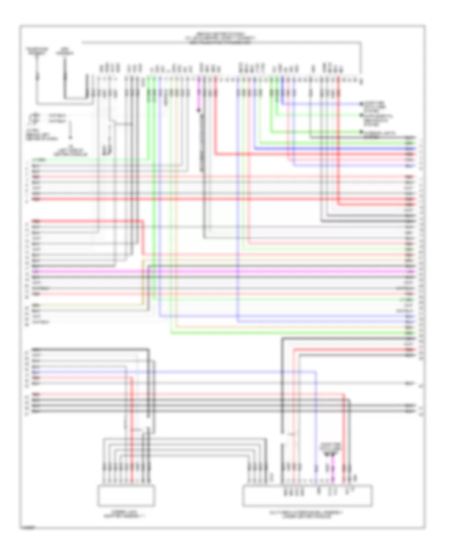 Radio Wiring Diagram, with Navigation (3 of 6) for Lexus CT 200h 2011
