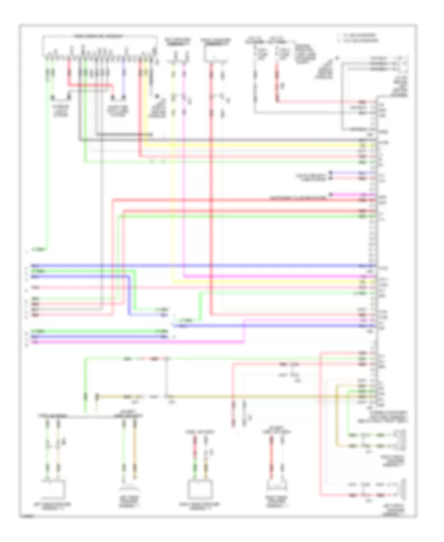 Radio Wiring Diagram, without Navigation, with Amplifier (4 of 4) for Lexus CT 200h 2011