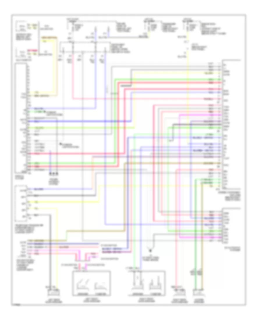 Radio Wiring Diagram, without Mark Levinson for Lexus GS 300 2003