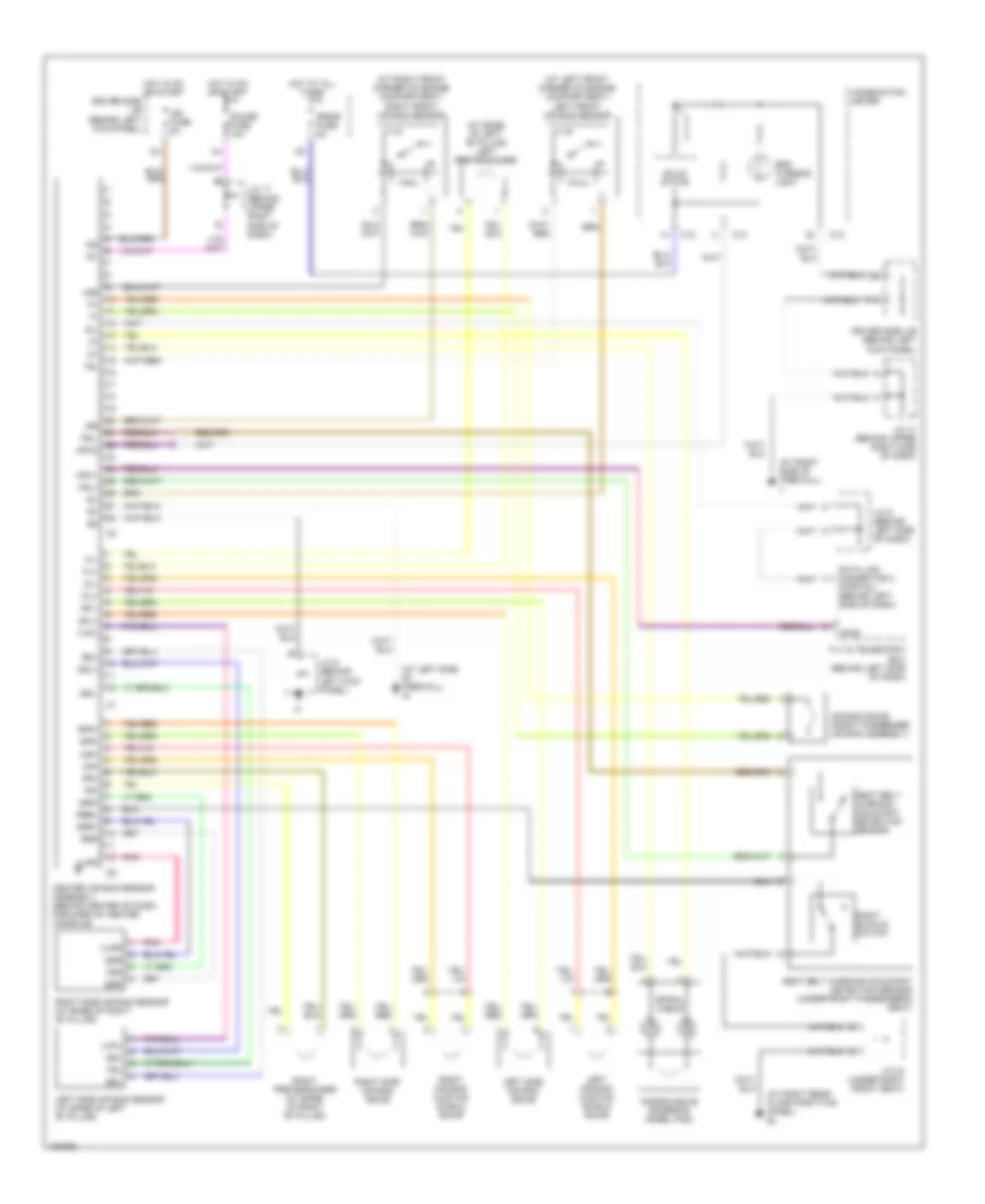 Supplemental Restraints Wiring Diagram for Lexus GS 300 2003
