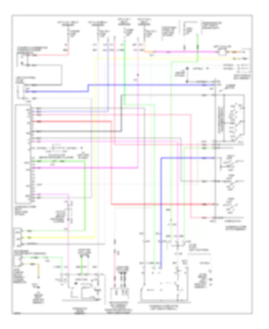 Wiper Washer Wiring Diagram with Auto Wiper System for Lexus ES 300h 2014