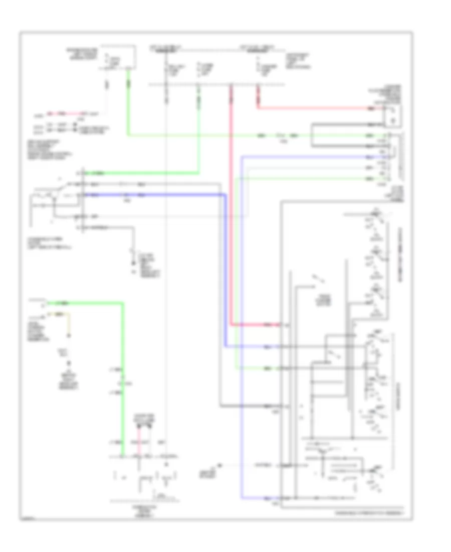 WiperWasher Wiring Diagram, without Auto Wiper System for Lexus ES 300h 2014