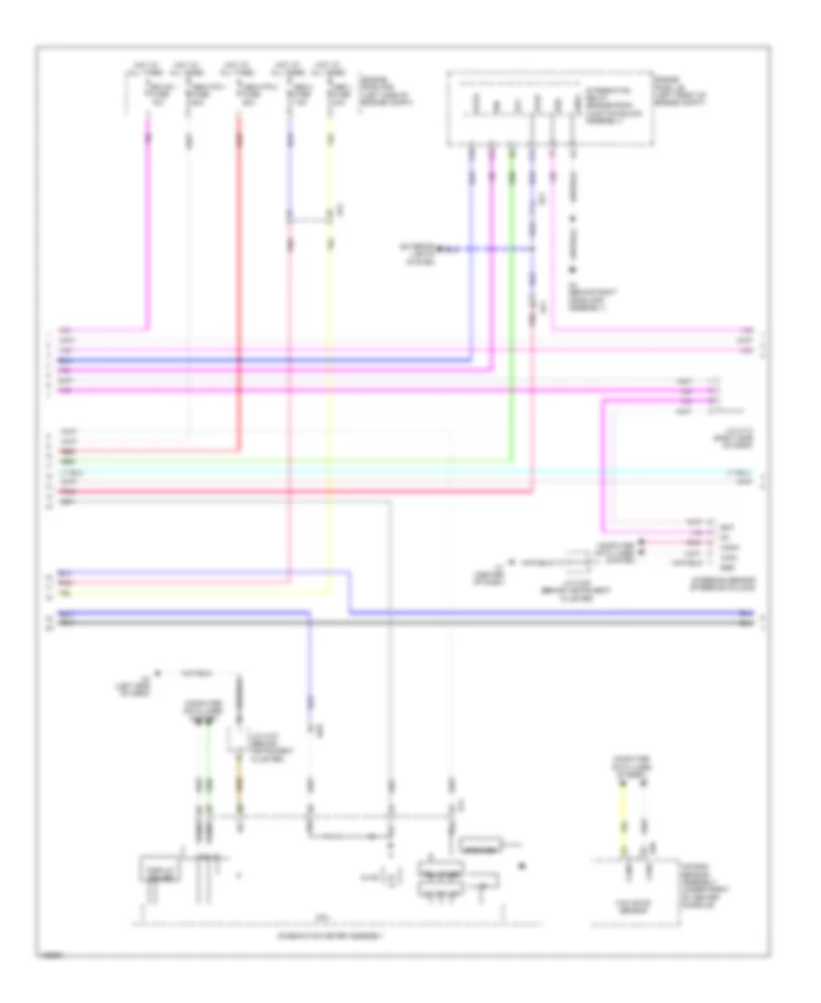 Anti-lock Brakes Wiring Diagram (2 of 3) for Lexus ES 300h 2014