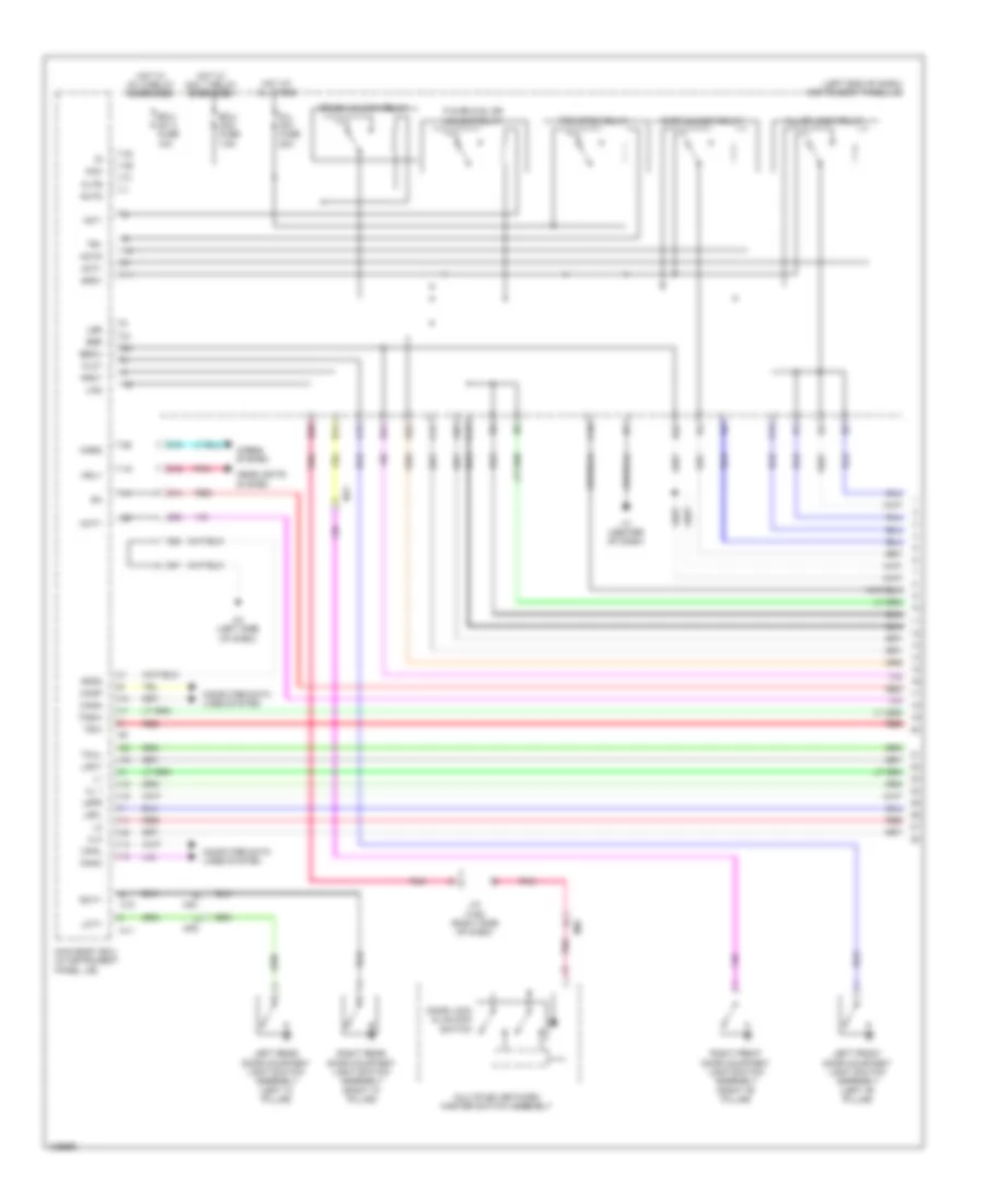Forced Entry Wiring Diagram 1 of 7 for Lexus ES 300h 2014