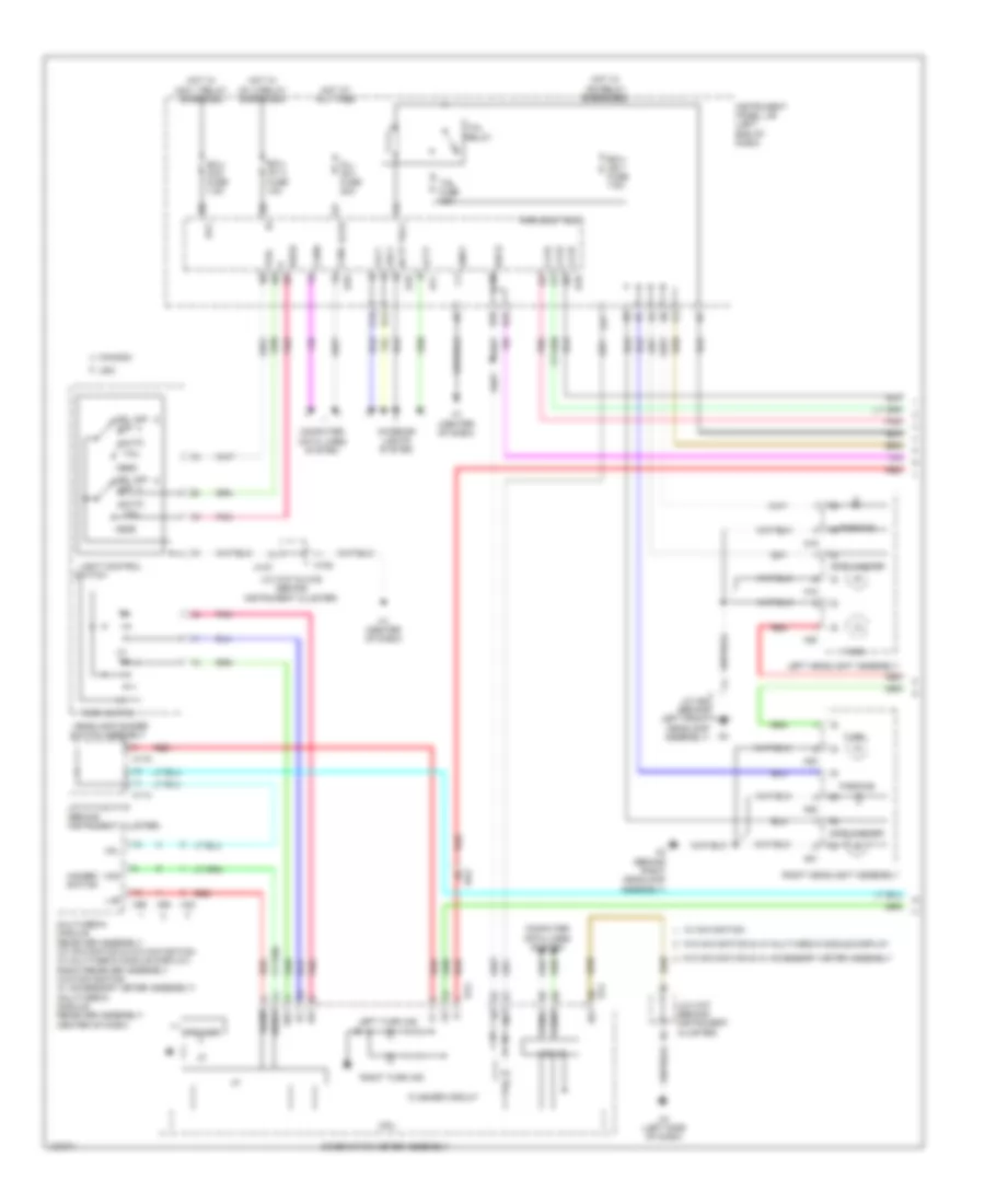 Exterior Lamps Wiring Diagram (1 of 3) for Lexus ES 300h 2014