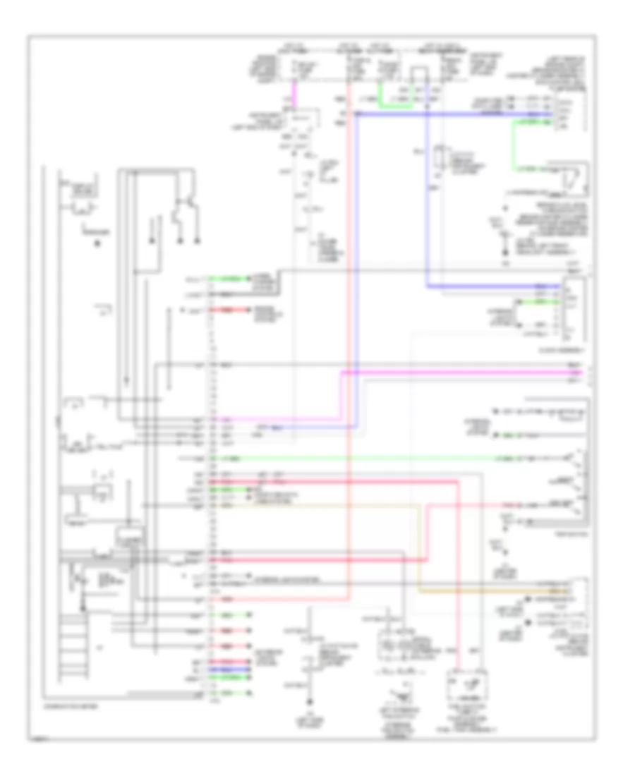 Instrument Cluster Wiring Diagram 1 of 2 for Lexus ES 300h 2014