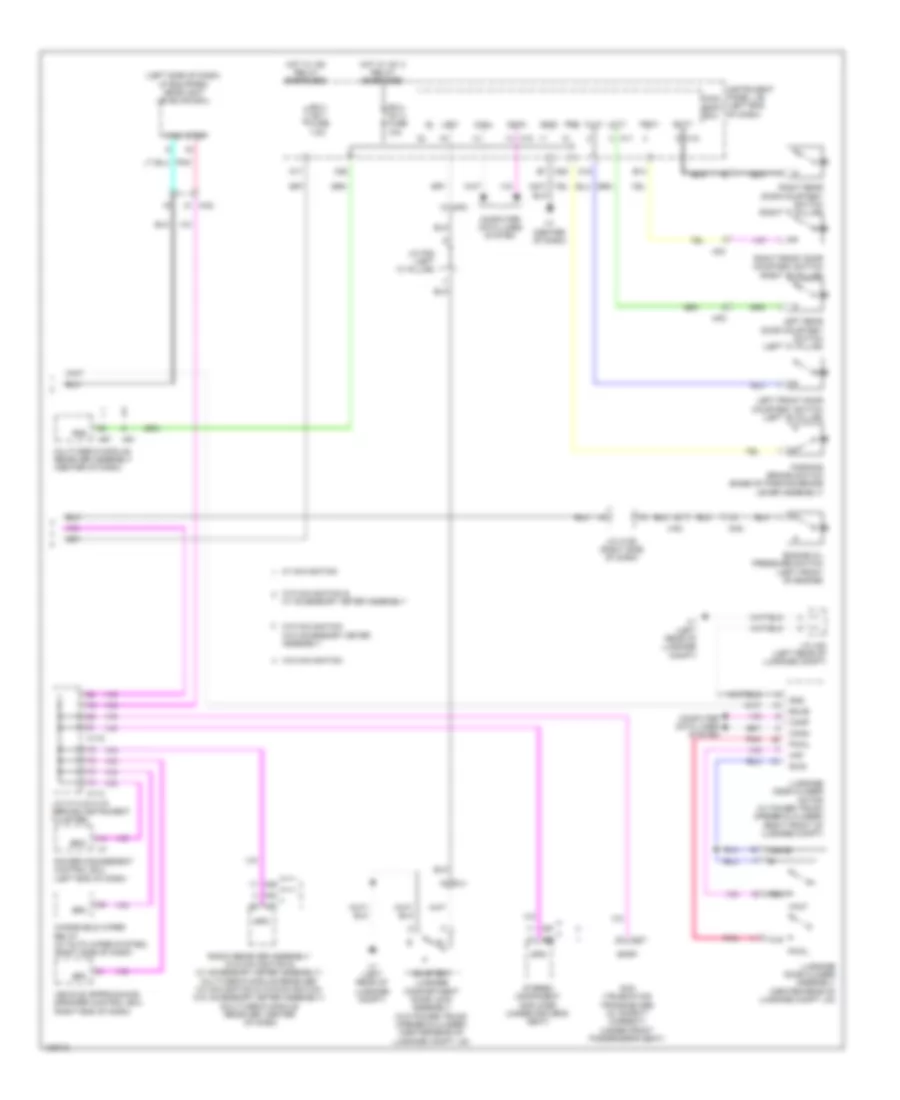 Instrument Cluster Wiring Diagram 2 of 2 for Lexus ES 300h 2014