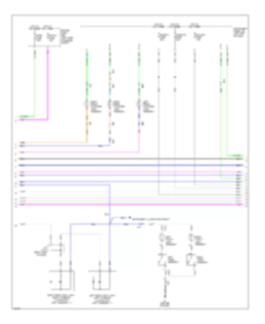 Courtesy Lamps Wiring Diagram (2 of 4) for Lexus ES 300h 2014