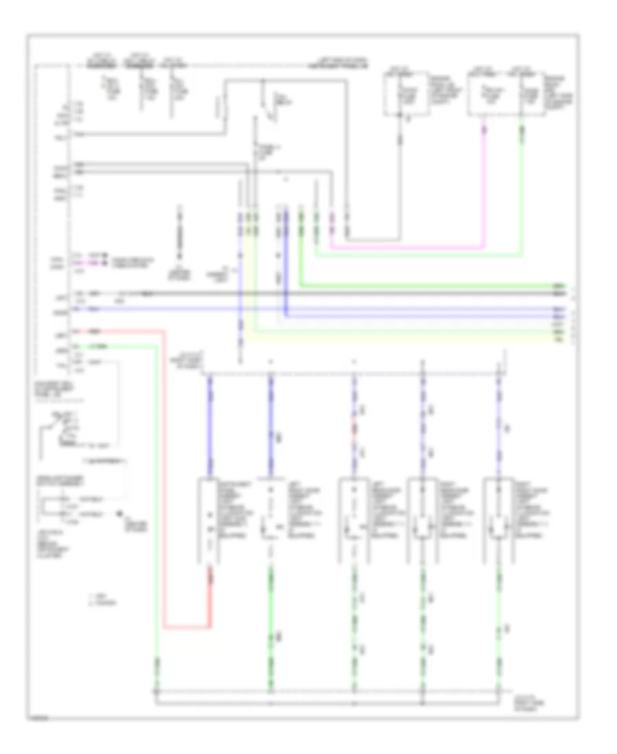Instrument Illumination Wiring Diagram (1 of 5) for Lexus ES 300h 2014