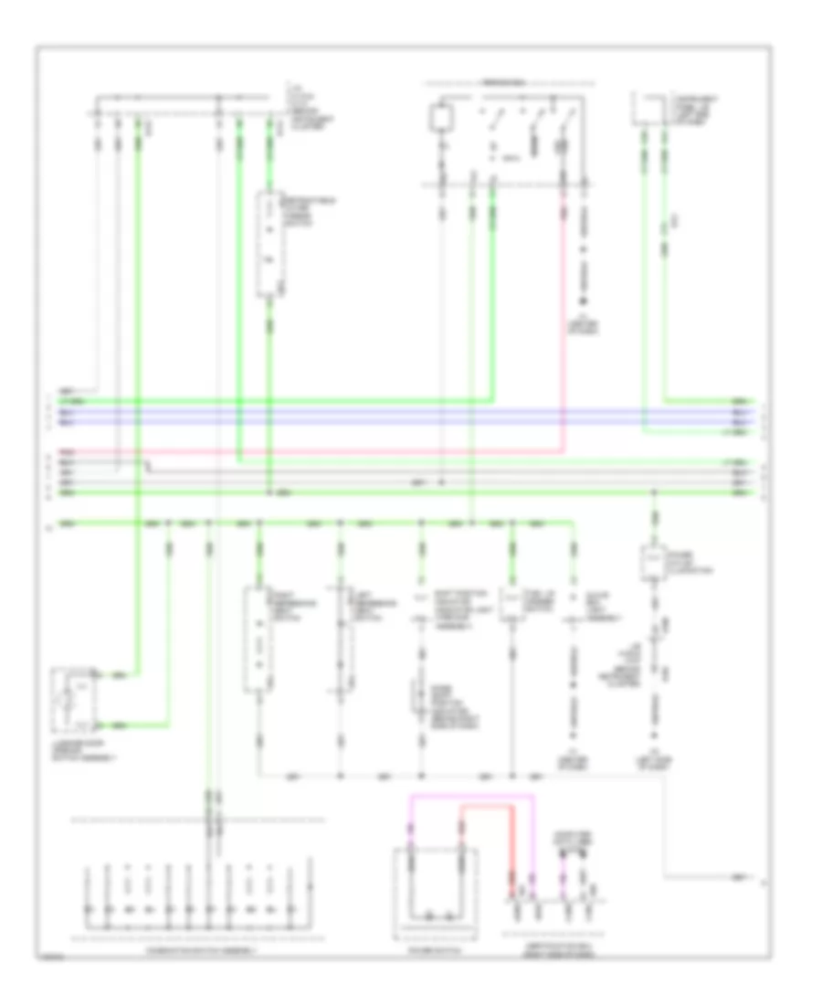 Instrument Illumination Wiring Diagram 4 of 5 for Lexus ES 300h 2014