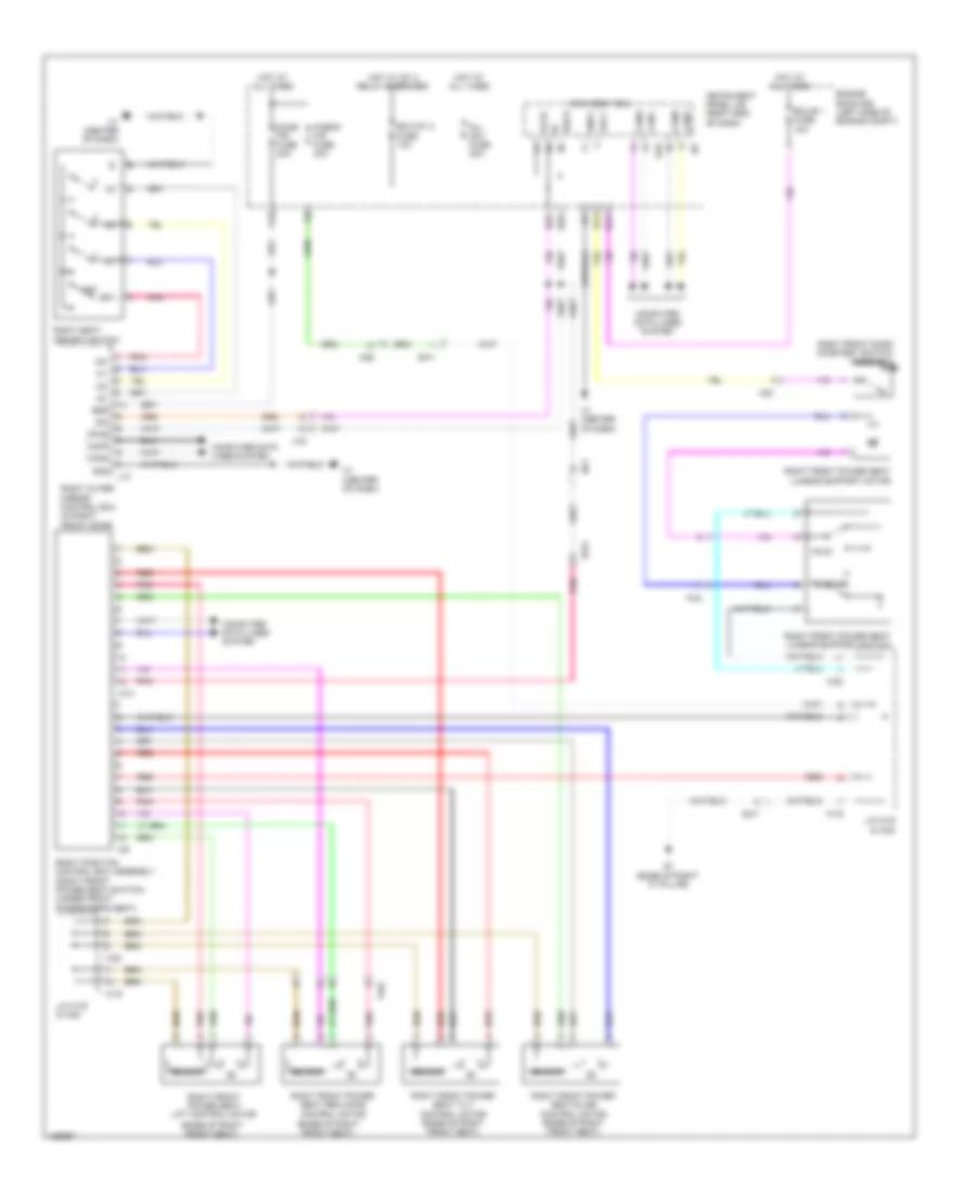 Passengers Memory Seat Wiring Diagram for Lexus ES 300h 2014