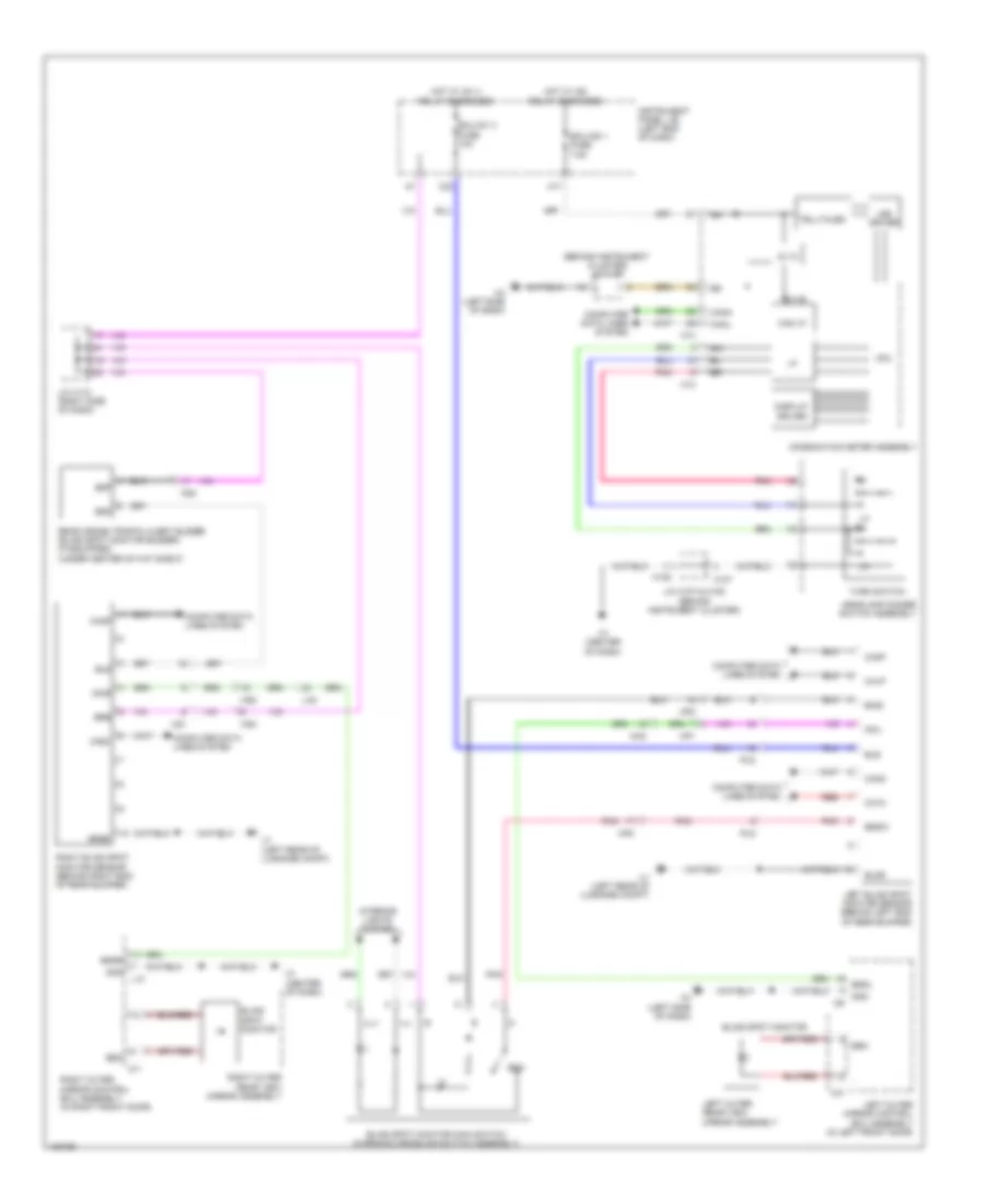 Blind Spot Monitoring Wiring Diagram for Lexus ES 300h 2014