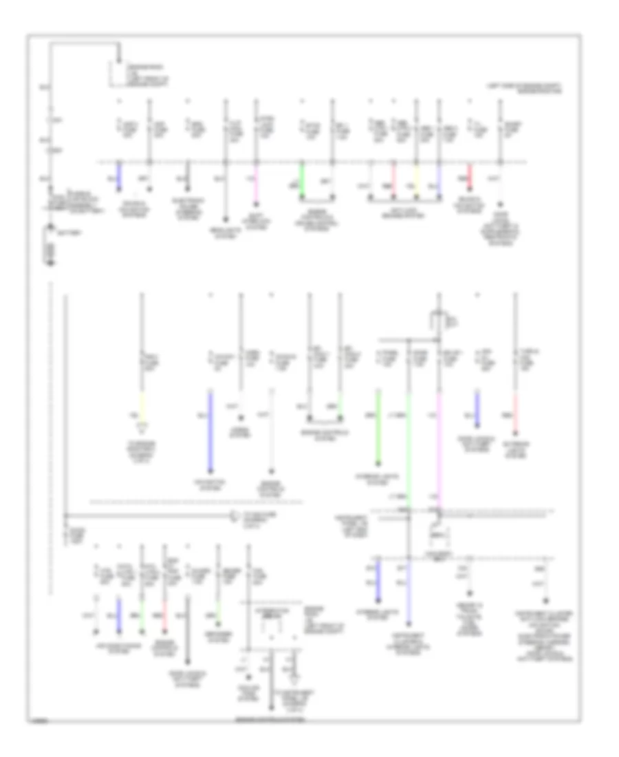 Power Distribution Wiring Diagram 1 of 4 for Lexus ES 300h 2014
