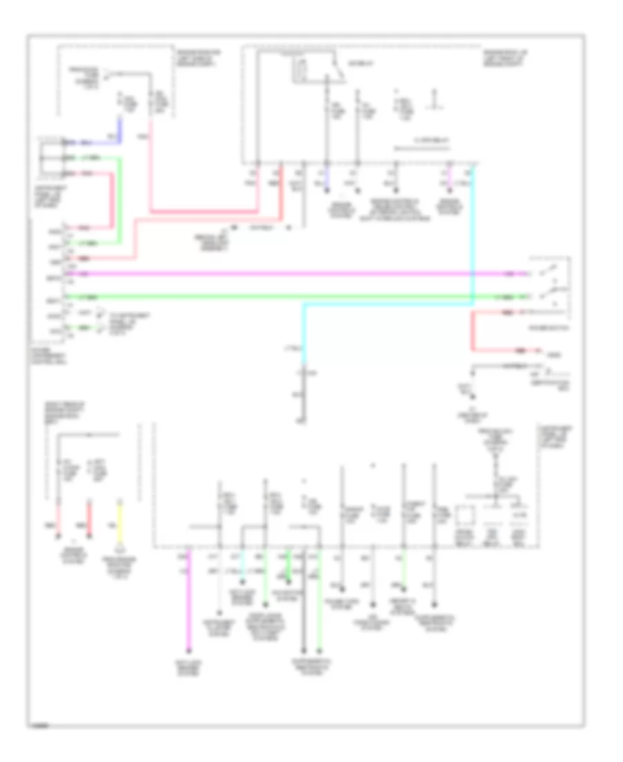 Power Distribution Wiring Diagram (2 of 4) for Lexus ES 300h 2014