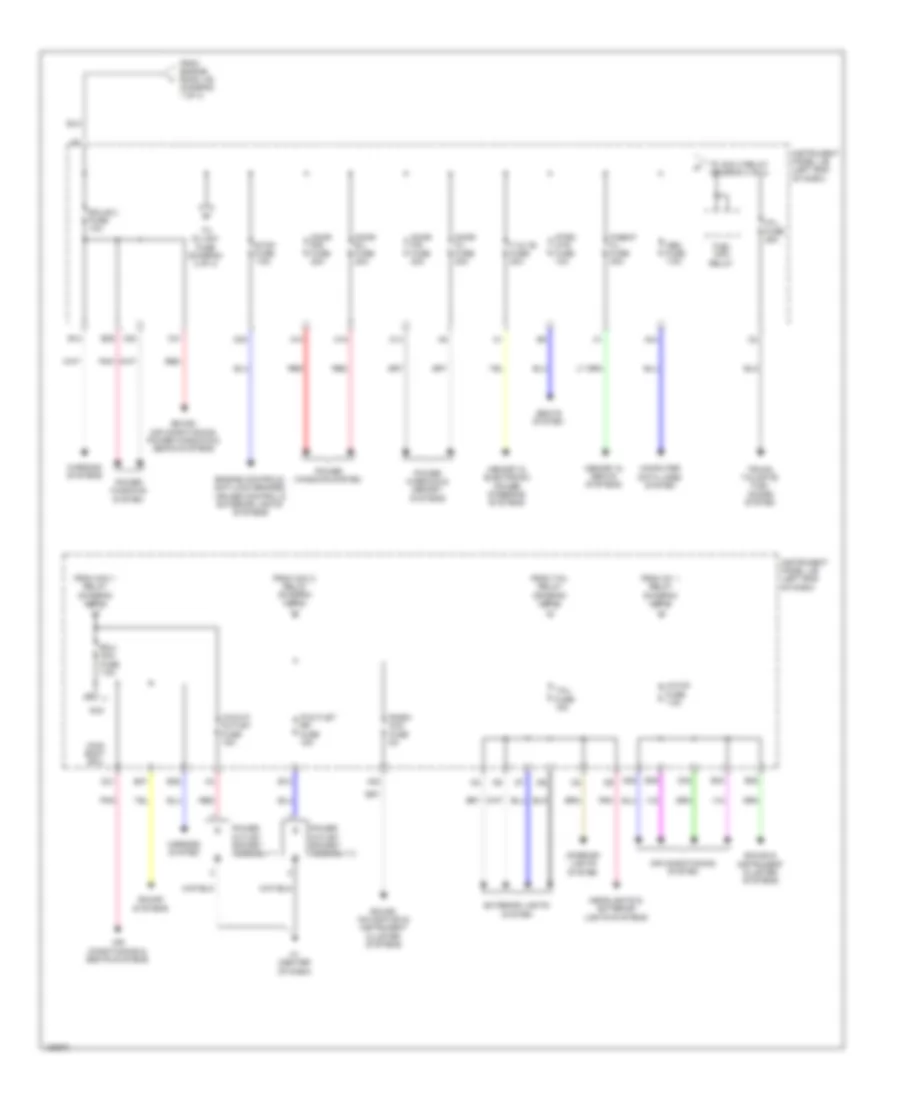 Power Distribution Wiring Diagram 3 of 4 for Lexus ES 300h 2014