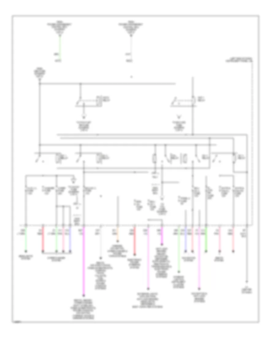 Power Distribution Wiring Diagram (4 of 4) for Lexus ES 300h 2014