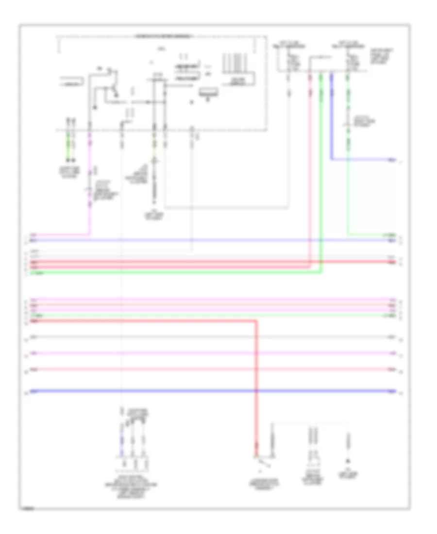 Power Door Locks Wiring Diagram (4 of 7) for Lexus ES 300h 2014