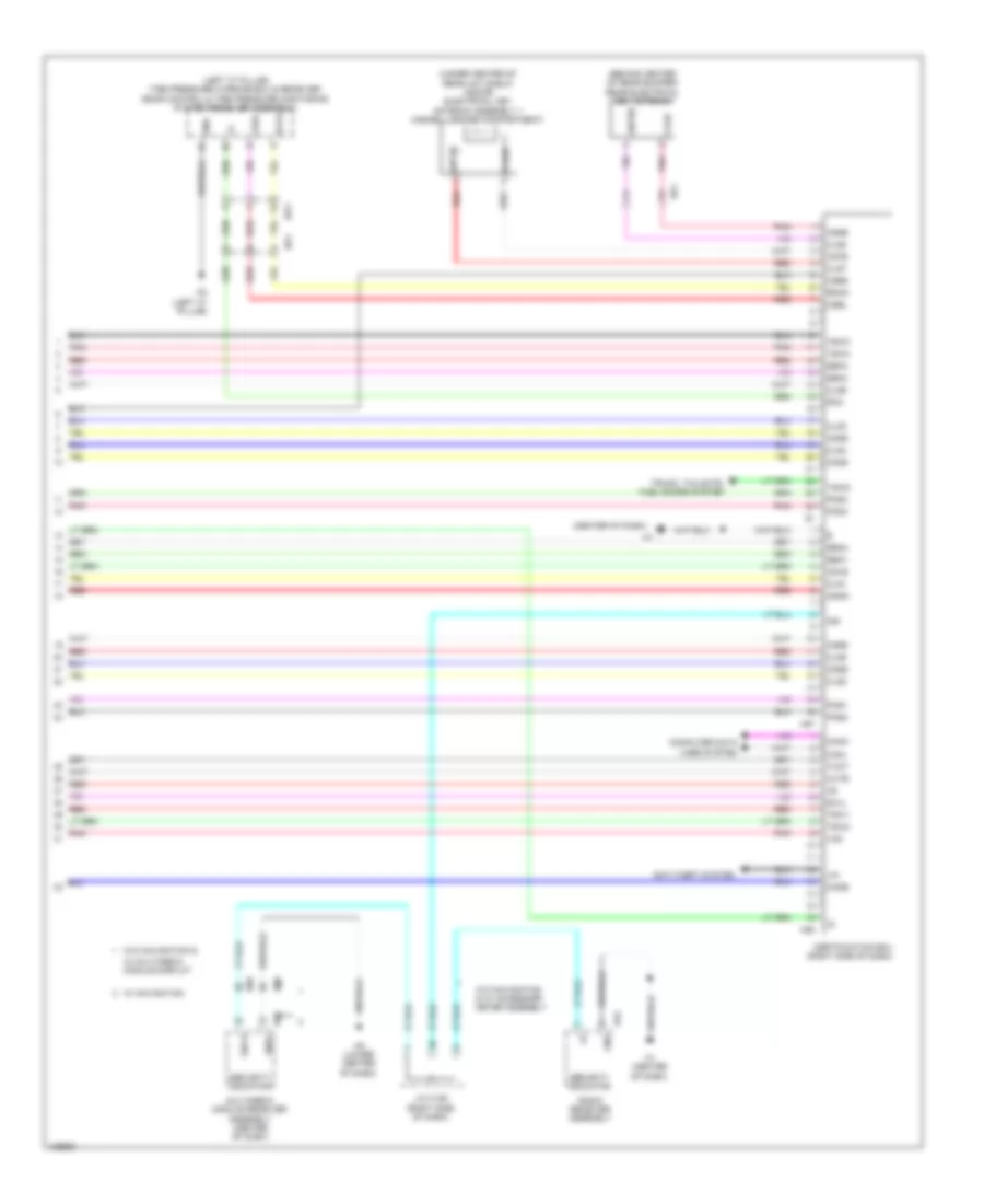 Power Door Locks Wiring Diagram (7 of 7) for Lexus ES 300h 2014