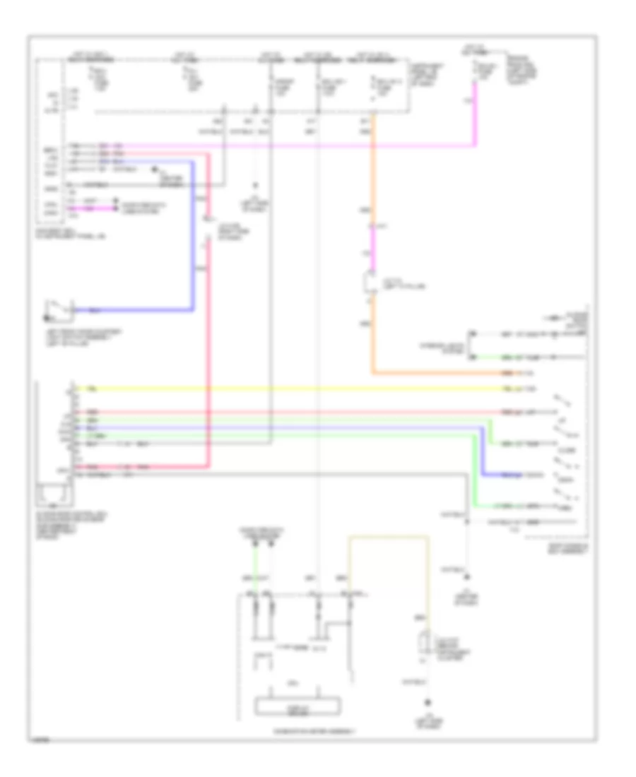 Power TopSunroof Wiring Diagram for Lexus ES 300h 2014