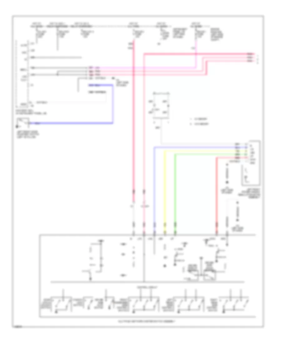 Power Windows Wiring Diagram 1 of 2 for Lexus ES 300h 2014