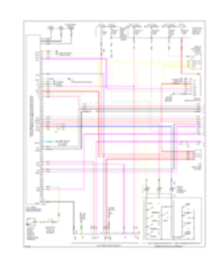 Radio Wiring Diagram with Navigation 1 of 3 for Lexus ES 300h 2014