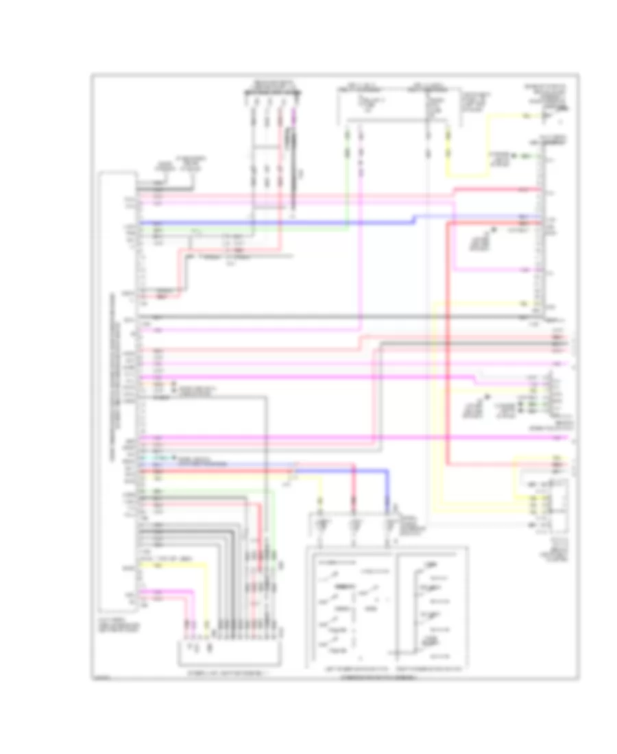 Radio Wiring Diagram without Navigation  with Multi Media Module Receiver Assembly 1 of 3 for Lexus ES 300h 2014