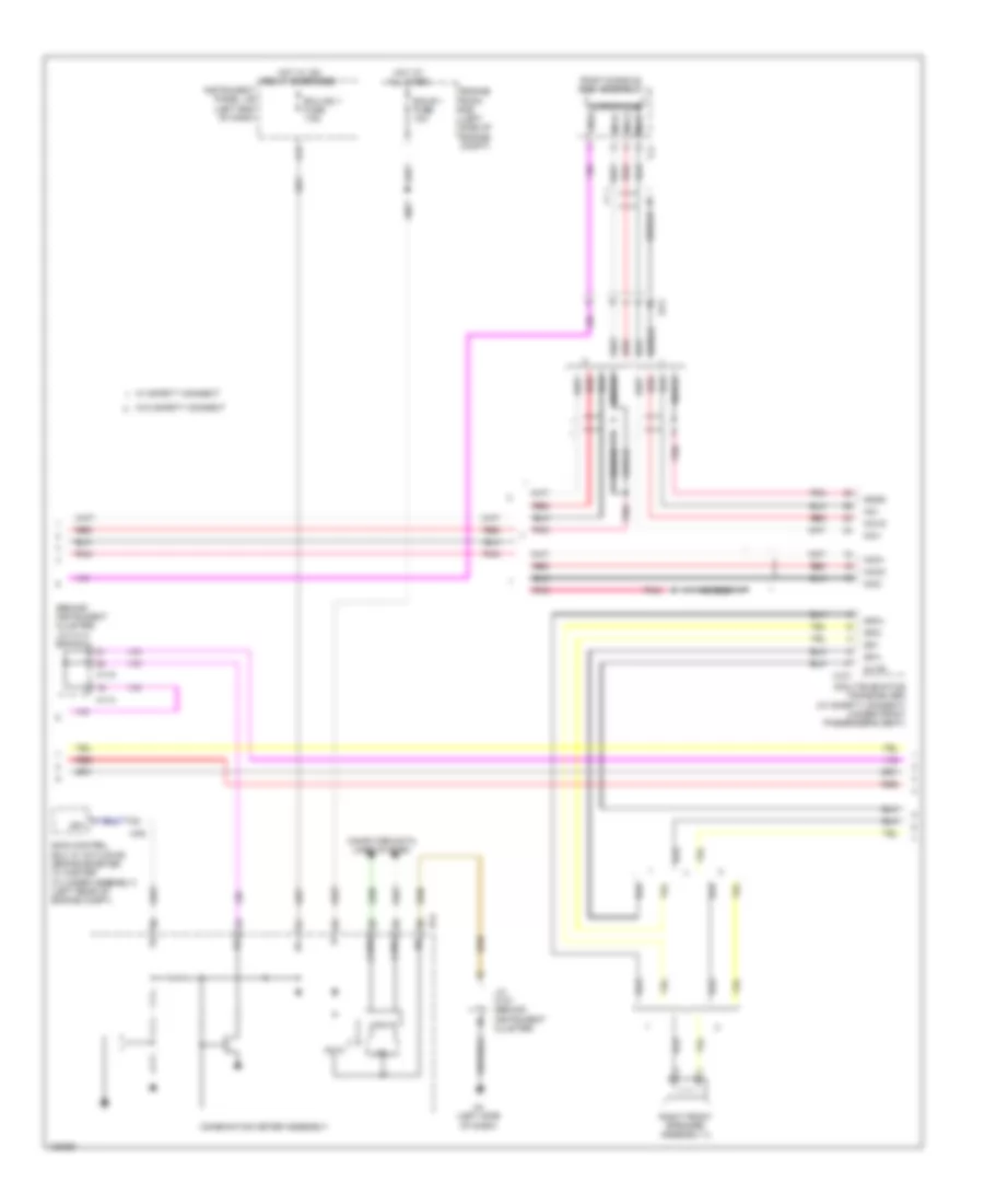 Radio Wiring Diagram without Navigation  with Multi Media Module Receiver Assembly 2 of 3 for Lexus ES 300h 2014