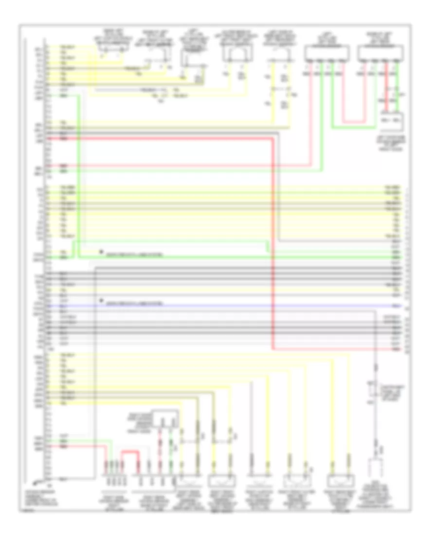 Supplemental Restraint Wiring Diagram 1 of 3 for Lexus ES 300h 2014